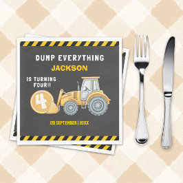 Construction Birthday Party | Excavator & Truck Servet