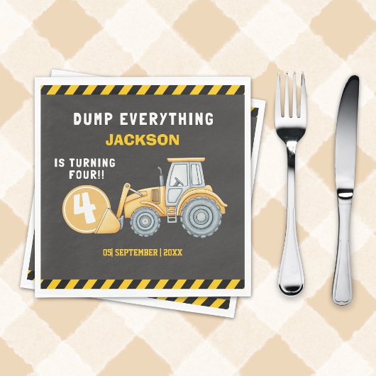 Construction Birthday Party | Excavator & Truck Servet