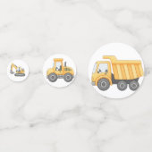 Construction Birthday Table Confetti |Party Decor (Achterkanten)