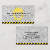 Construction | Blue Collar Worker Visitekaartje (Voorkant / Achterkant)