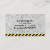 Construction | Blue Collar Worker Visitekaartje (Achterkant)