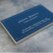 Construction Blueprint Cement Contractor Visitekaartje