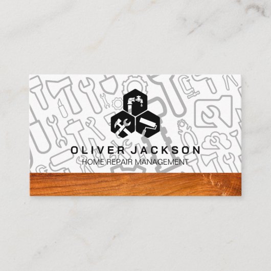 Construction Build | Contractor Tools Visitekaartje (Voorkant)