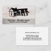 Construction Builder Tools Logo | woningrenovatie Visitekaartje (Voorkant / Achterkant)