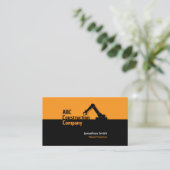 Construction Building Crane Business Card Visitekaartje (Staand voorkant)