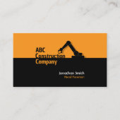 Construction Building Crane Business Card Visitekaartje (Voorkant)