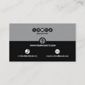 Construction Building Crane Business Card Visitekaartje (Achterkant)
