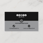 Construction Building Crane Business Card Visitekaartje (Achterkant)