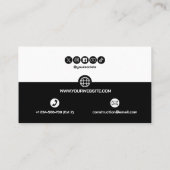 Construction Building Crane Business Card Visitekaartje (Achterkant)