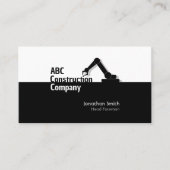 Construction Building Crane Business Card Visitekaartje (Voorkant)