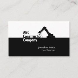 Construction Building Crane Business Card Visitekaartje