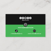 Construction Building Crane Business Card Visitekaartje (Achterkant)
