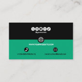 Construction Building Crane Business Card Visitekaartje (Achterkant)