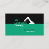 Construction Building Crane Business Card Visitekaartje (Voorkant)