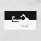 Construction Building Crane Business Card Visitekaartje (Voorkant)