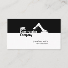 Construction Building Crane Business Card Visitekaartje