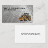 Construction Bulldozer |  Visitekaartje (Voorkant / Achterkant)