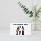 CONSTRUCTION BUSINESS CARD VISITEKAARTJE (Staand voorkant)