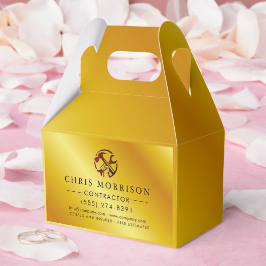 Construction Business Marketing Logo Bedankdoosjes (Huwelijk)