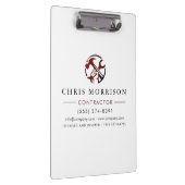 Construction Business Marketing Logo Klembord (Rechts)