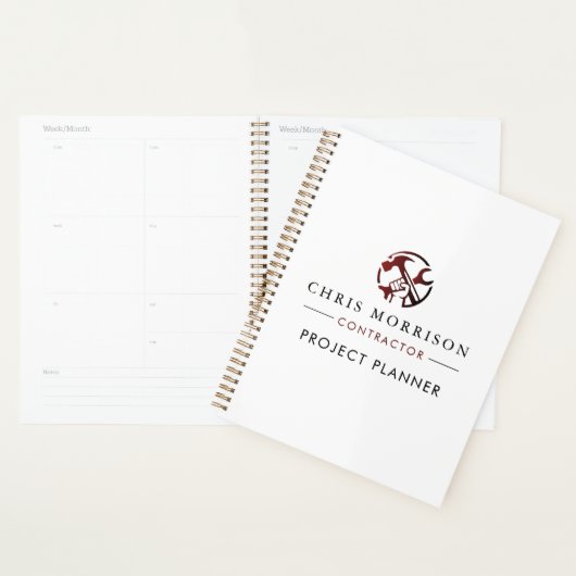 Construction Business Marketing Logo Planner (Display)