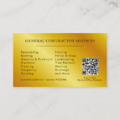 Construction Business Marketing Logo Visitekaartje (Achterkant)