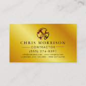 Construction Business Marketing Logo Visitekaartje (Voorkant)