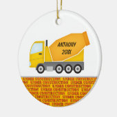 Construction Cement Mixer, speciaal Ornament (Links)