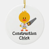 Construction Chick Ornament (Voorkant)