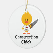 Construction Chick Ornament (Links)