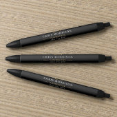 Construction Company Black Gold Pen