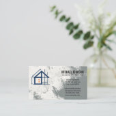 Construction Contractor | Blue Collar Visitekaartje (Staand voorkant)