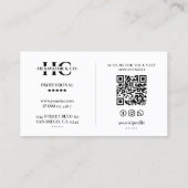 Construction Contractor Heavy Equipment Operator Visitekaartje (Achterkant)