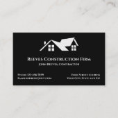 Construction Contractor Roofer Business Cards Visitekaartje (Voorkant)