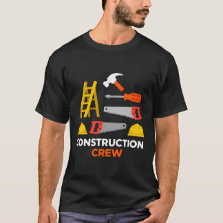 Construction Crew Tools Graphic T-shirt