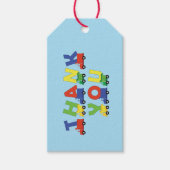Construction Cute Trucks Boy Baby shower Cadeaulabel (Voorkant)