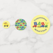 Construction Cute Trucks Boy Baby shower Confetti (Voorkanten)