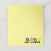 Construction Cute Trucks Boy Baby shower Plaatskaartje (Buitenkant ongevouwen)