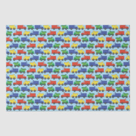 Construction Cute Trucks Boy Baby shower Tissuepapier