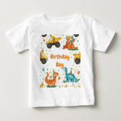 Construction Dinosaur Birthday Boy Personalized (Voorkant)