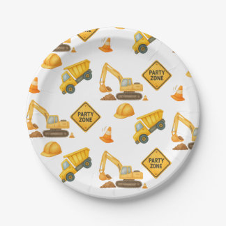 Construction Dump Truck Kids Any Age Birthday Papieren Bordje