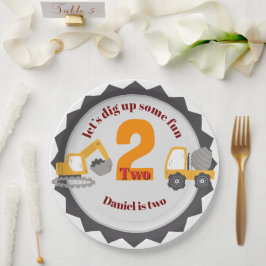 Construction Dump Truck Papieren Bordje