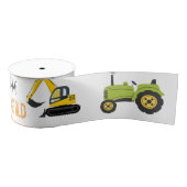 Construction Dump Truck Party Boy Birthday  Grosgrain Lint (Spoel)