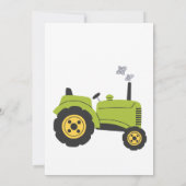 Construction Dump Truck Party Boy Birthday  Kaart (Achterkant)