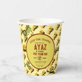 Construction Dump Truck Party Boy Birthday  Paper Papieren Bekers (Voorkant)