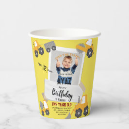 Construction Dump Truck Party Boy Birthday  Papieren Bekers