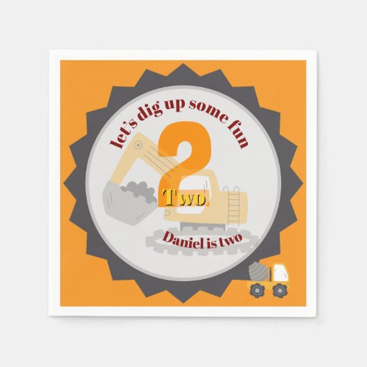 Construction Dump Truck Servet (Voorkant)