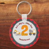 Construction Dump Truck Sleutelhanger (Voorkant)