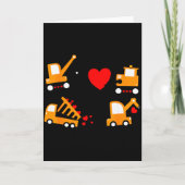 Construction Dump Truck Valentines Day Of Lover Ki Kaart (Voorkant)