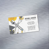 Construction Equipment | Home Repair Hand Tools Magnetisch Visitekaartje (Voorbeeld)